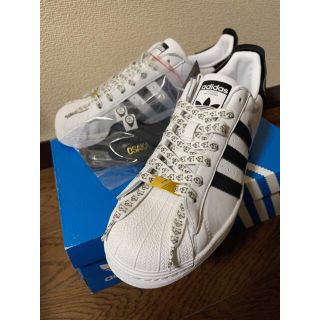 アディダス(adidas)のアディダス　adidas スーパースター　新品　白×金　27.5cm(スニーカー)