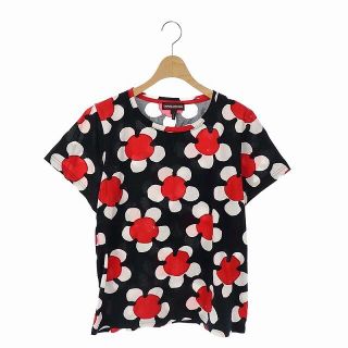 マークジェイコブス(MARC JACOBS)のマークジェイコブス フラワープリントTシャツ カットソー 半袖  L/G 赤 黒(Tシャツ(半袖/袖なし))