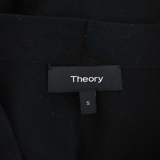 theory(セオリー)のセオリー theory 18AW ニットフレアスカート ひざ丈 ミディ丈 S 黒 レディースのスカート(ひざ丈スカート)の商品写真