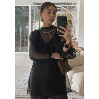 アメリヴィンテージ(Ameri VINTAGE)のAmeri vintage AIRLY SHEER BLOUSE(シャツ/ブラウス(長袖/七分))