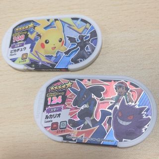 ポケモン(ポケモン)のメザスタ ポケモン スタータグ ピカチュウ ルカリオ(キャラクターグッズ)