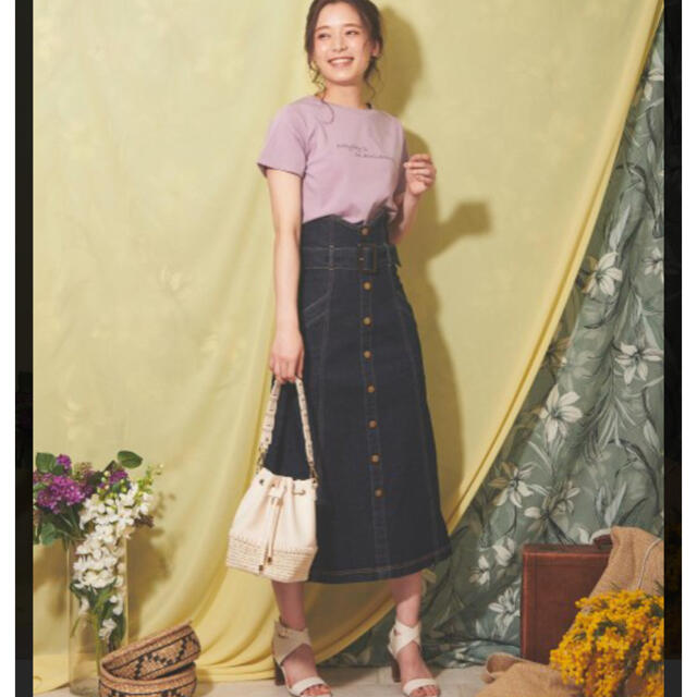 Noela(ノエラ)のノエラ　田中みな実　ハイウエストジャンバースカート レディースのスカート(ロングスカート)の商品写真
