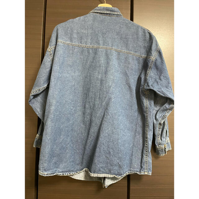 古着　デニムシャツ　レディース レディースのジャケット/アウター(Gジャン/デニムジャケット)の商品写真