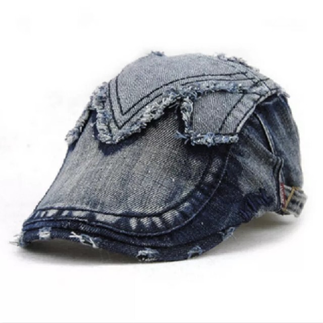 デニム　ハンチング帽子 メンズの帽子(ハンチング/ベレー帽)の商品写真