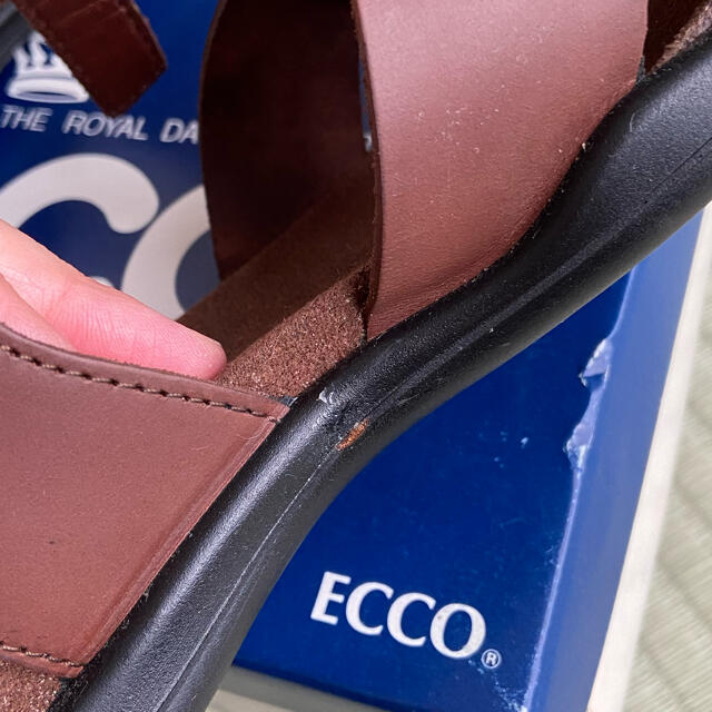 ECHO(エコー)の【夏物処分価格】ECCO サンダル　ブラウン　サイズL レディースの靴/シューズ(サンダル)の商品写真