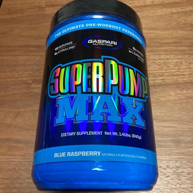 SUPER PUMP MAX スーパーパンプマックスBLUE RASPBERRY 食品/飲料/酒の健康食品(アミノ酸)の商品写真