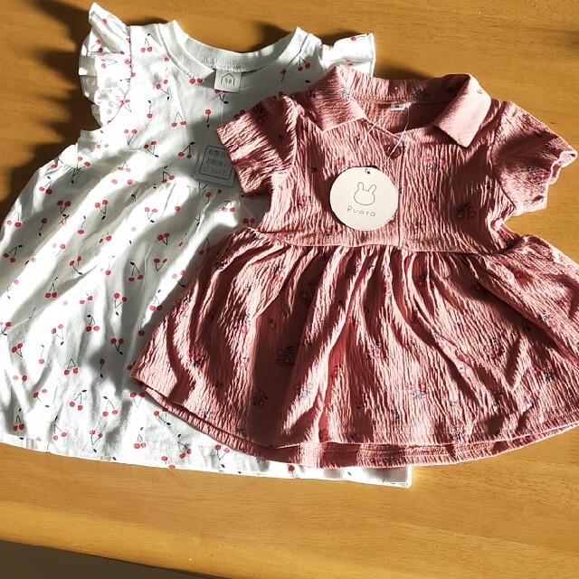 ワンピース2枚セット キッズ/ベビー/マタニティのキッズ服女の子用(90cm~)(ワンピース)の商品写真