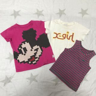 エックスガールステージス(X-girl Stages)のx-girl  3点セット　ディズニーコラボ(Tシャツ/カットソー)