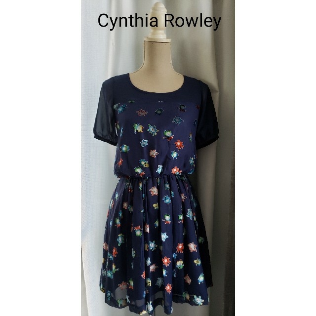 【新品】希少！奇抜 Cynthia Rowley 幾何学ワンピース