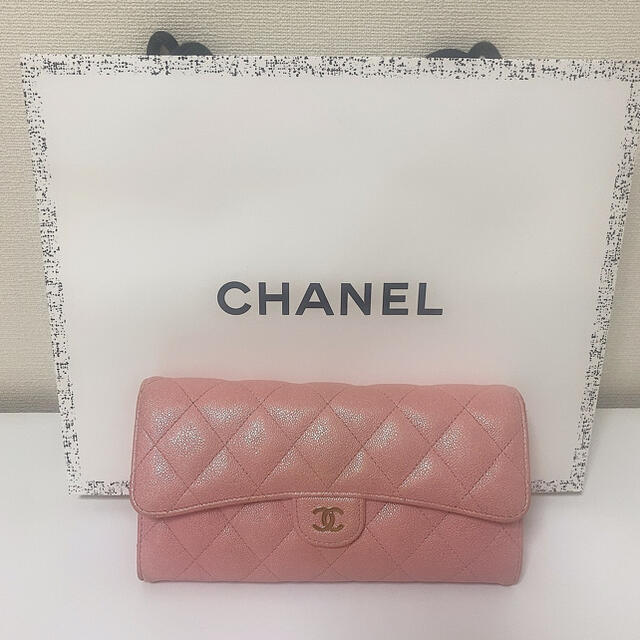 CHANEL(シャネル)のCHANEL/シャネル/ウォレット/長財布/マトラッセ/ピンク/pink レディースのファッション小物(財布)の商品写真