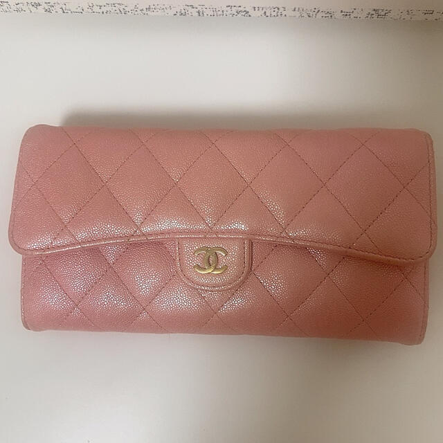 CHANEL(シャネル)のCHANEL/シャネル/ウォレット/長財布/マトラッセ/ピンク/pink レディースのファッション小物(財布)の商品写真