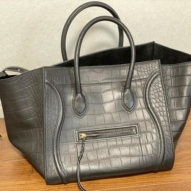 celine セリーヌ　クロコ型押し　ラゲージ　ファントム