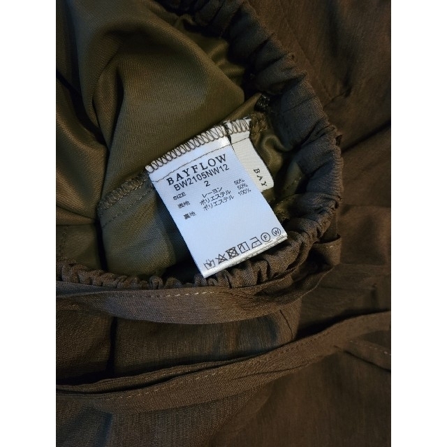BAYFLOW(ベイフロー)の👗BAYFLOW シアー キリカエ スカート レディースのスカート(ロングスカート)の商品写真