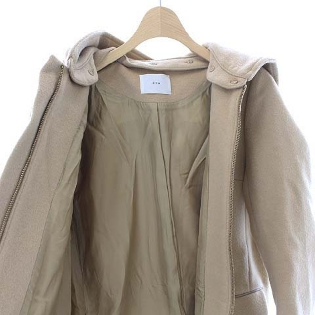 IENA(イエナ)のイエナ 二重織りシャルムフード付きコクーンコート ノーカラーコート 40 L 茶 レディースのジャケット/アウター(その他)の商品写真