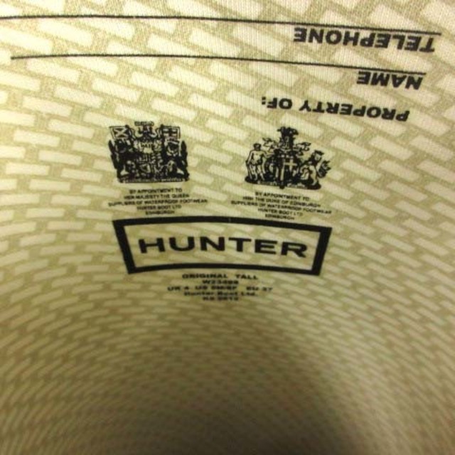 HUNTER(ハンター)のハンター ウェリントンブーツ ロングブーツ レインブーツ 37 23.5cm 黒 レディースの靴/シューズ(レインブーツ/長靴)の商品写真