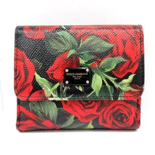 ドルチェアンドガッバーナ(DOLCE&GABBANA)のドルチェ&ガッバーナ ドルガバ DOLCE&GABBANA 財布 三つ折り 赤(財布)