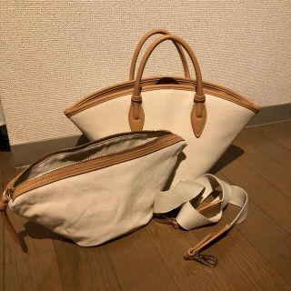 ザラ(ZARA)のZARA キャンバス　2wayバッグ(ショルダーバッグ)