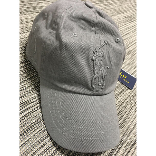 POLO RALPH LAUREN(ポロラルフローレン)のポロ ラルフローレン キャップ grey  グレー 新品  ビックポニー 正規品 メンズの帽子(キャップ)の商品写真