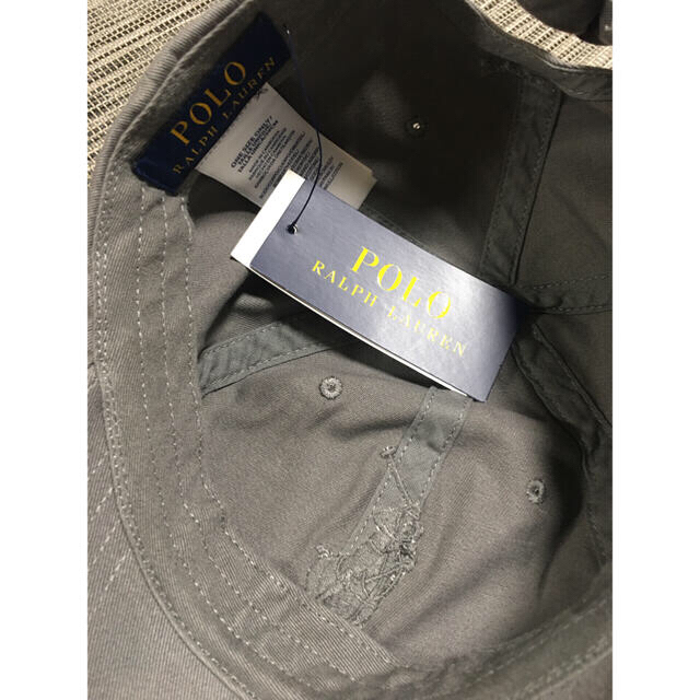 POLO RALPH LAUREN(ポロラルフローレン)のポロ ラルフローレン キャップ grey  グレー 新品  ビックポニー 正規品 メンズの帽子(キャップ)の商品写真