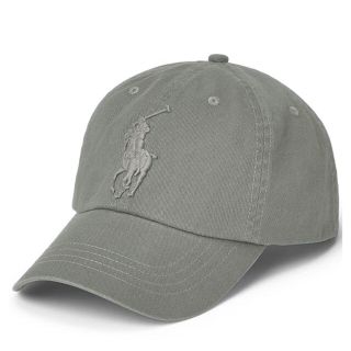 ポロラルフローレン(POLO RALPH LAUREN)のポロ ラルフローレン キャップ grey  グレー 新品  ビックポニー 正規品(キャップ)