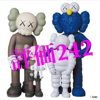 メディコムトイ(MEDICOM TOY)の国内正規品 KAWS FAMILY BROWN BLUE WHITE カウズ(その他)