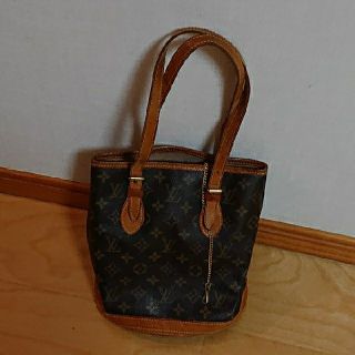 ルイヴィトン(LOUIS VUITTON)のルイヴィトン トートバッグ  モノグラム   プチ・バケット バケツ型(トートバッグ)