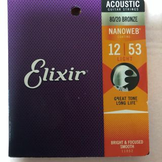 エリクシール(ELIXIR)のエリクサー　アコースティックギター弦　ライトゲージ(アコースティックギター)