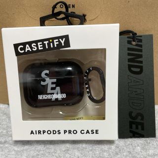 ネイバーフッド(NEIGHBORHOOD)のWIND AND SEA  neighborhood AirPods ケース 黒(その他)