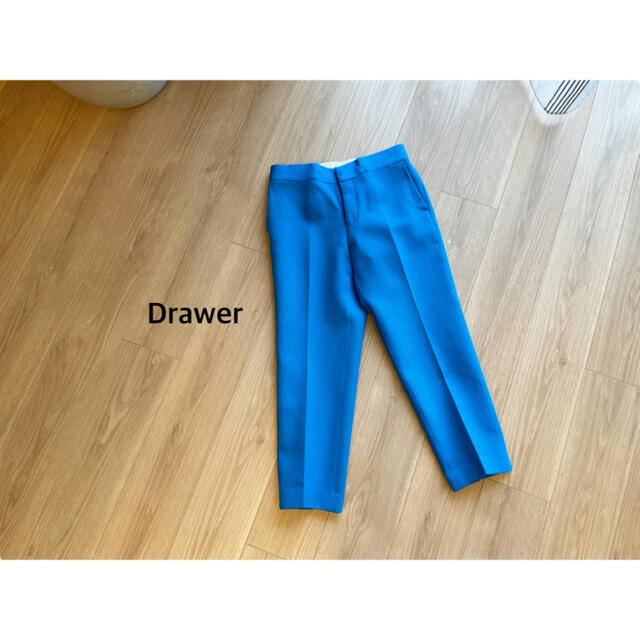 【美品】Drawer ドゥロワー ピケカラープレスパンツ