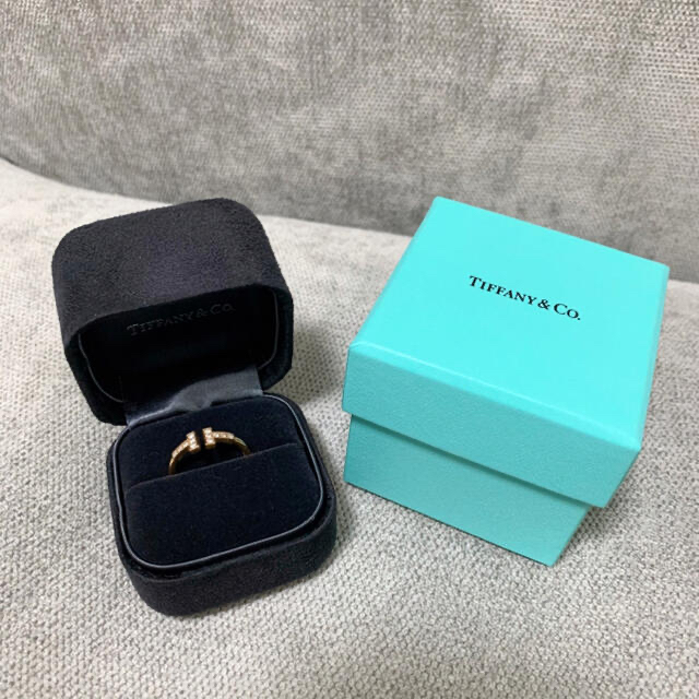 Tiffany ティファニー T ダイヤモンド リング 18K ローズゴールド