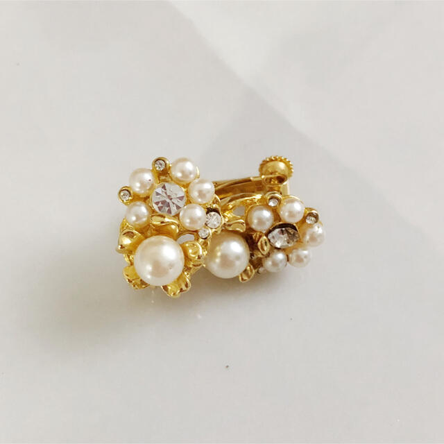 Vintage ＊ pearl bijou earring レディースのアクセサリー(イヤリング)の商品写真