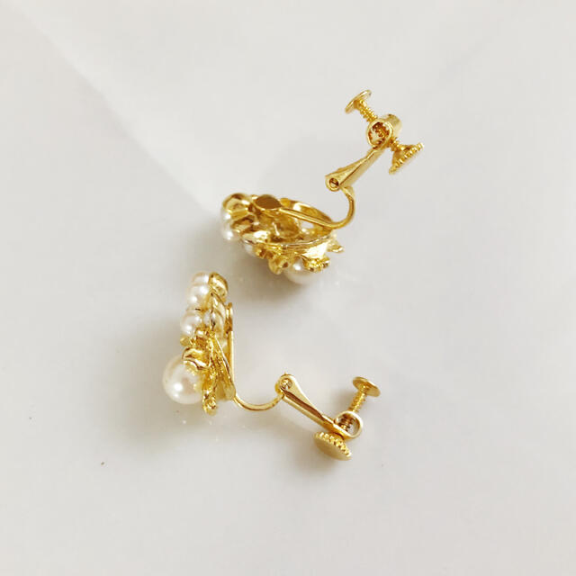 Vintage ＊ pearl bijou earring レディースのアクセサリー(イヤリング)の商品写真