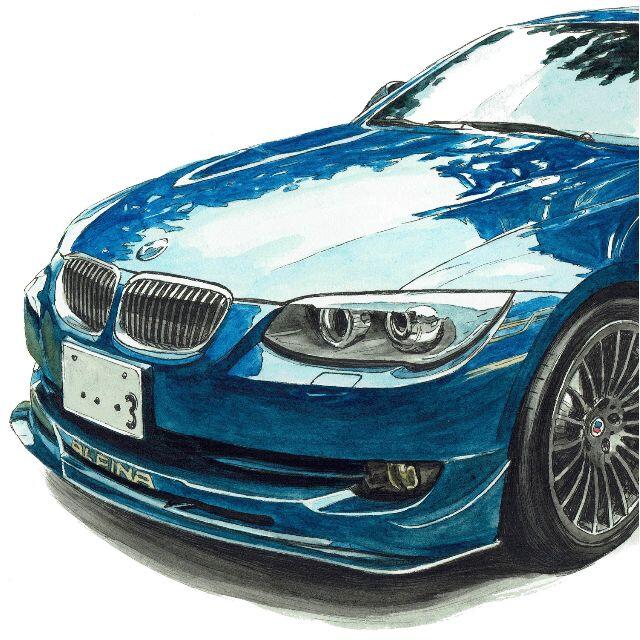 GC-1481 BMW ALPINA B5/B3限定版画サイン額装作家平右ヱ門 7