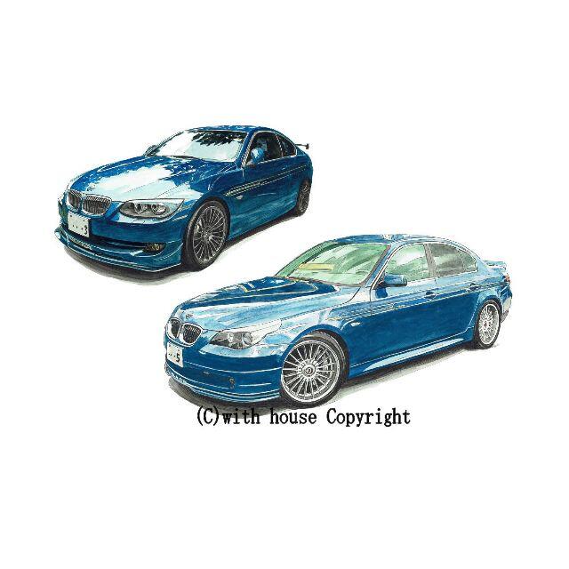 GC-1483 BMW ALPINA B3/B5限定版画サイン額装作家平右ヱ門 1