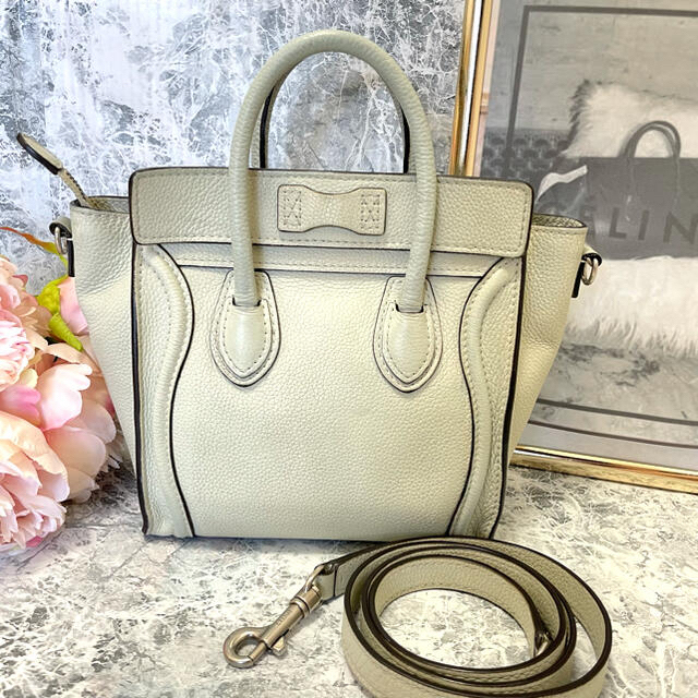 celine(セリーヌ)のCELINE✩.*˚良品♡ラゲージ ナノ ショッパー 2way ショルダー レディースのバッグ(ハンドバッグ)の商品写真