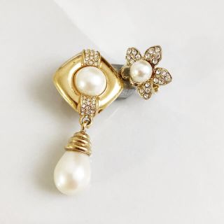 Vintage ＊ gold pearl earring set(イヤリング)