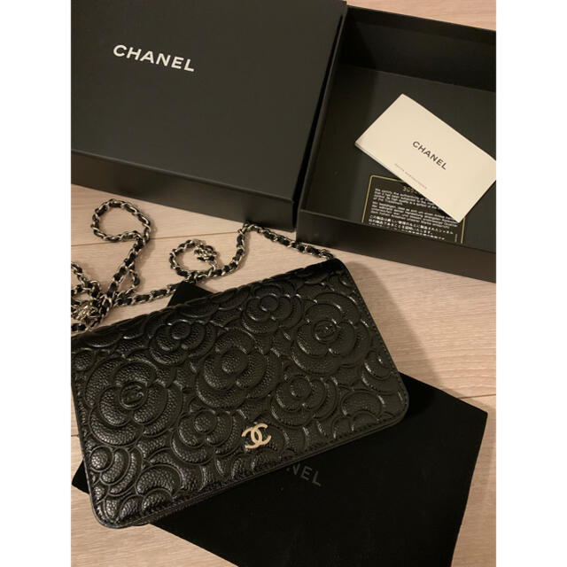 CHANEL(シャネル)の超激レア美品！CHANEL チェーンウォレットキャビアブラック メンズのファッション小物(ウォレットチェーン)の商品写真