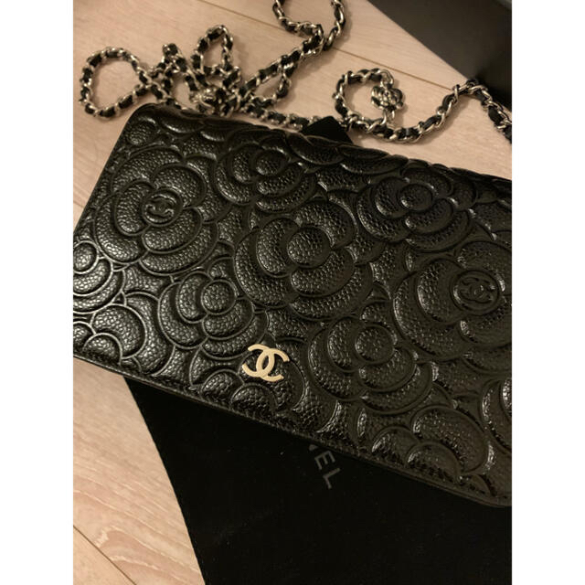 超激レア美品！CHANEL チェーンウォレットキャビアブラック