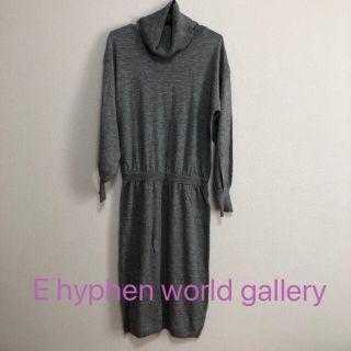 イーハイフンワールドギャラリー(E hyphen world gallery)のE hyphen world gallery ニットワンピース　ロング(ロングワンピース/マキシワンピース)