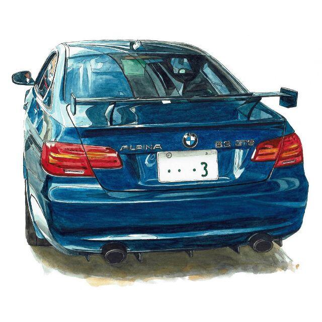 GC-1485 BMW ALPINA C2/B3限定版画サイン額装作家平右ヱ門 5