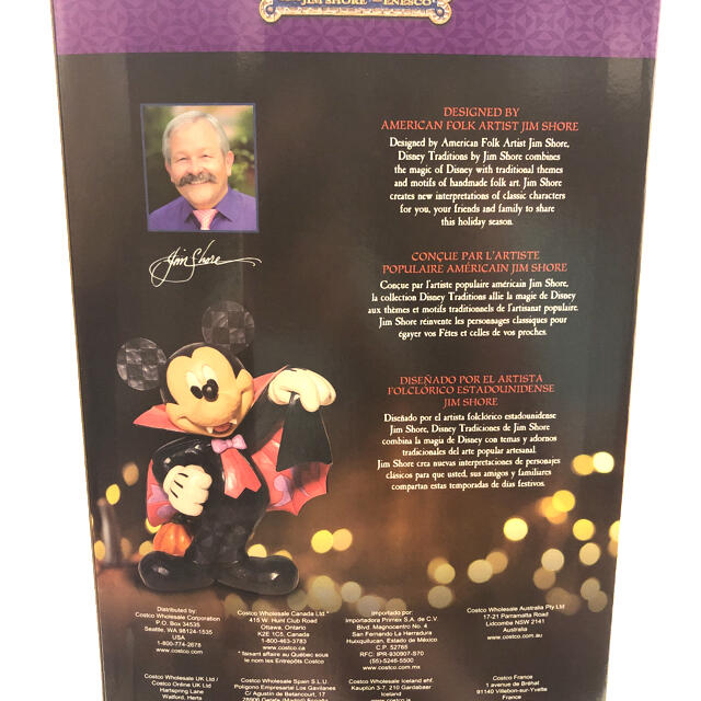 ミッキーマウス(ミッキーマウス)のジムショア ミッキー ドラキュラの置物　ディズニー エンタメ/ホビーのおもちゃ/ぬいぐるみ(キャラクターグッズ)の商品写真