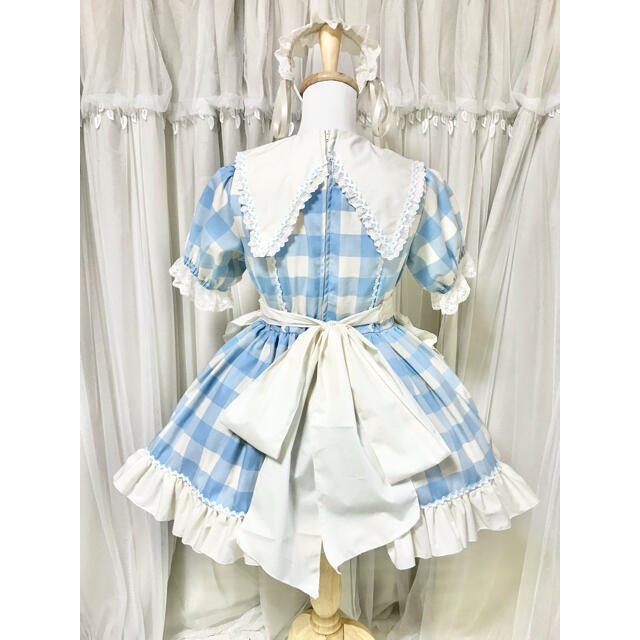 流行 水色チェックメイド服 ひざ丈ワンピース Guiacieneguilla Com 流行 水色チェックメイド服 ひざ丈ワンピース Guiacieneguilla Com