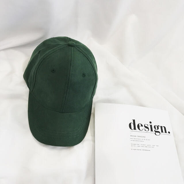 新品　キャップ レディース 深め帽子　コットン 無地　韓国　可愛い　シンプル レディースの帽子(キャップ)の商品写真