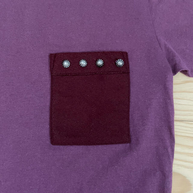 VISVIM(ヴィスヴィム)の【希少】visvim コンチョ ポケット Tシャツ 半袖 パープル size 2 メンズのトップス(Tシャツ/カットソー(半袖/袖なし))の商品写真