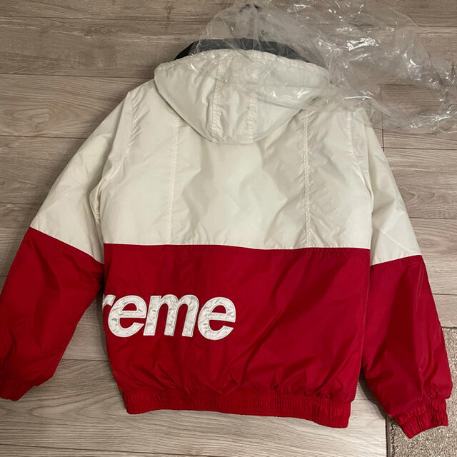 Supreme Sideline Logo Parka White M
