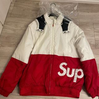 シュプリーム(Supreme)のSupreme Sideline Logo Parka White M(ダウンジャケット)