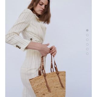 ザラ(ZARA)のZARA ザラ　ミニジュートバッグ　カゴバッグ(かごバッグ/ストローバッグ)