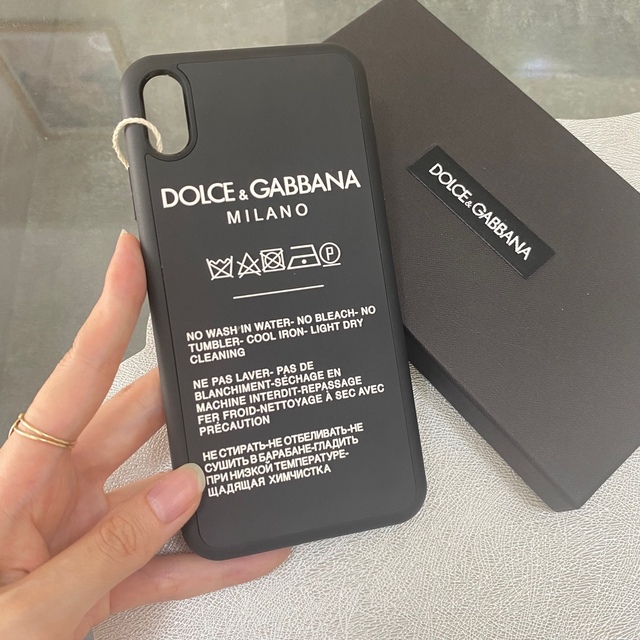 iPhoneCaseカラーラスト１【新品】Dolce&Gabbana ドルガバ iPhoneケース 黒