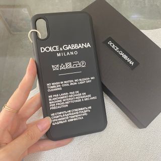 ドルチェアンドガッバーナ(DOLCE&GABBANA)のラスト１【新品】Dolce&Gabbana ドルガバ iPhoneケース 黒(iPhoneケース)