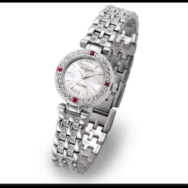 注目ブランドのギフト VALENTINO - ヴァレンティノ天然ルビー腕時計ダイヤモンド入り(女性用) 腕時計